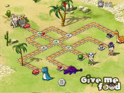 这台食物分配机是哇卡大叔发明的新机器，得到了丛林里小伙伴们的喜爱，现在喂食小动物们就方便啦，只要放到输送带上即可，不过需要玩家们帮忙调整方向，把食物送到正确的位置上来，每一只小动物旁边都有一个小石台，上面明确的显示了他们想要吃的东西，不要送错啦！