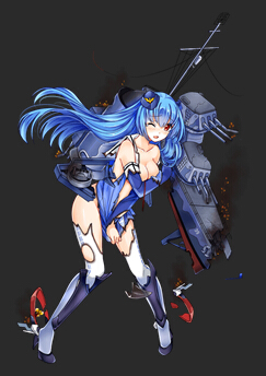 战舰少女昆西改大破