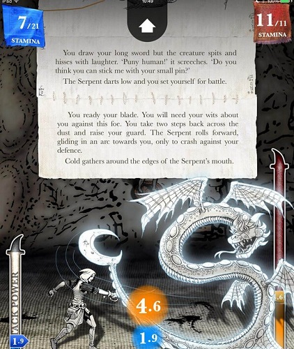 《巫术》系列是Inkle自2013年起就在开发的、基于小说《战斗幻想》系列一部分移植改编的游戏。新作承接了前两部作品的世界观和故事情节,不过在美术风格上则与前作相比更加精美。淳朴的手绘风带给玩家如同读绘本般的童话世界感。游戏首次采用了3D山脉的画面表现,使显示效果更加出色。而多次获奖的手游《80 天》的音乐监制Laurence Chapman也倾力加盟,为游戏创作了许多配乐。