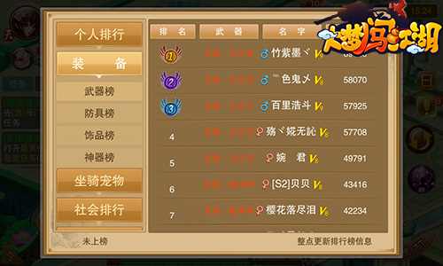 谁是最强者 《大梦闯江湖》排行榜全面解析