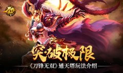  突破极限 《刀锋无双》通天塔玩法介绍 