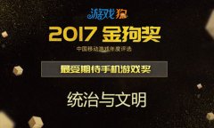  再下一城 《统治与文明》荣获金狗奖“最受期待 